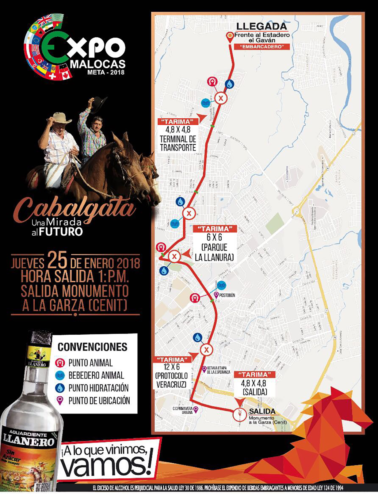 Medidas que se implementarán durante la cabalgata de apertura de Expomalocas 2017 1
