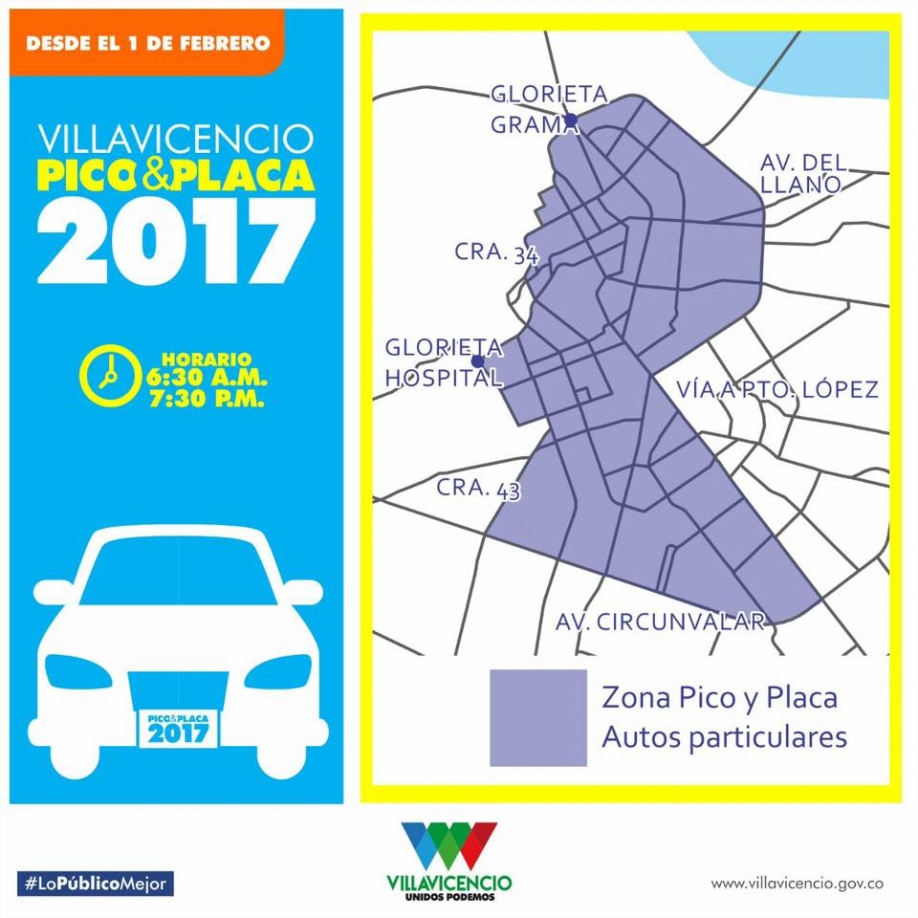Arrancó nuevo ‘Pico y Placa’ en Villavicencio 1