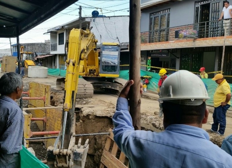 Edesa suspende temporalmente parte de las obras de alcantarillado que adelanta en Ciudad Porfía 1