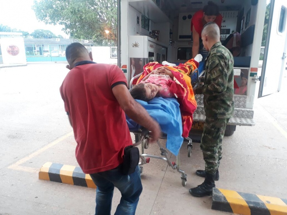 Fuerza Aérea evacuó niña mordida por serpiente en Guaviare 1