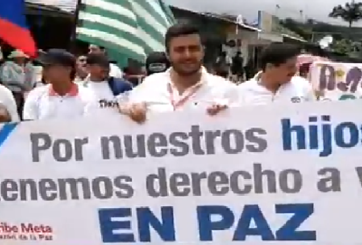 Habitantes de Uribe marcharon contra la violencia en el municipio 1