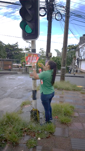 Más de 5.000 afiches de publicidad ilegal se han desmontado en las calles de Villavicencio 1