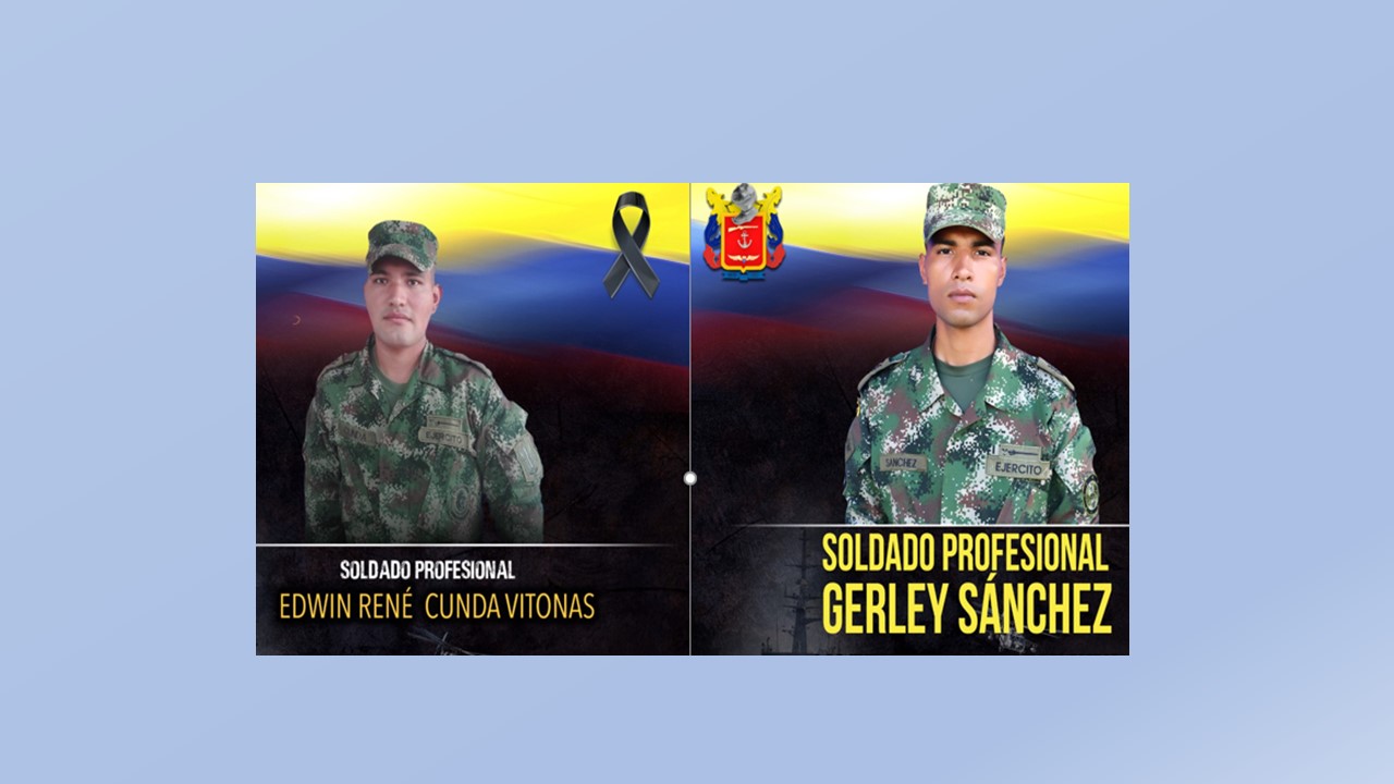 Violencia no para: dos soldados asesinados en Uribe y La Macarena 1