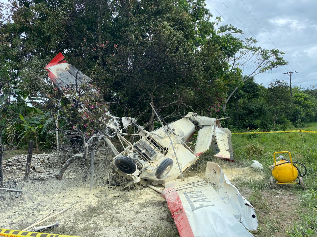 Así hacen la investigación del accidente de avioneta en zona rural de Puerto López 1