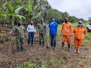 Soldados apoyaron la siembra de cacao en Puerto LLeras 2