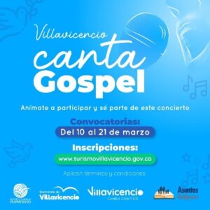 Abierta la convocatoria del concurso ‘Villavicencio canta góspel’ 2