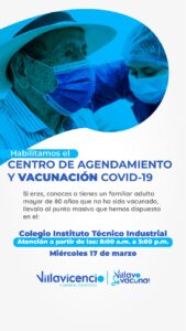 Habilitan puesto masivo de vacunación covid-19 en el Colegio Industrial de Villavicencio 2