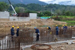 Así avanza la construcción del puente sobre el río Ocoa en Villavicencio 2