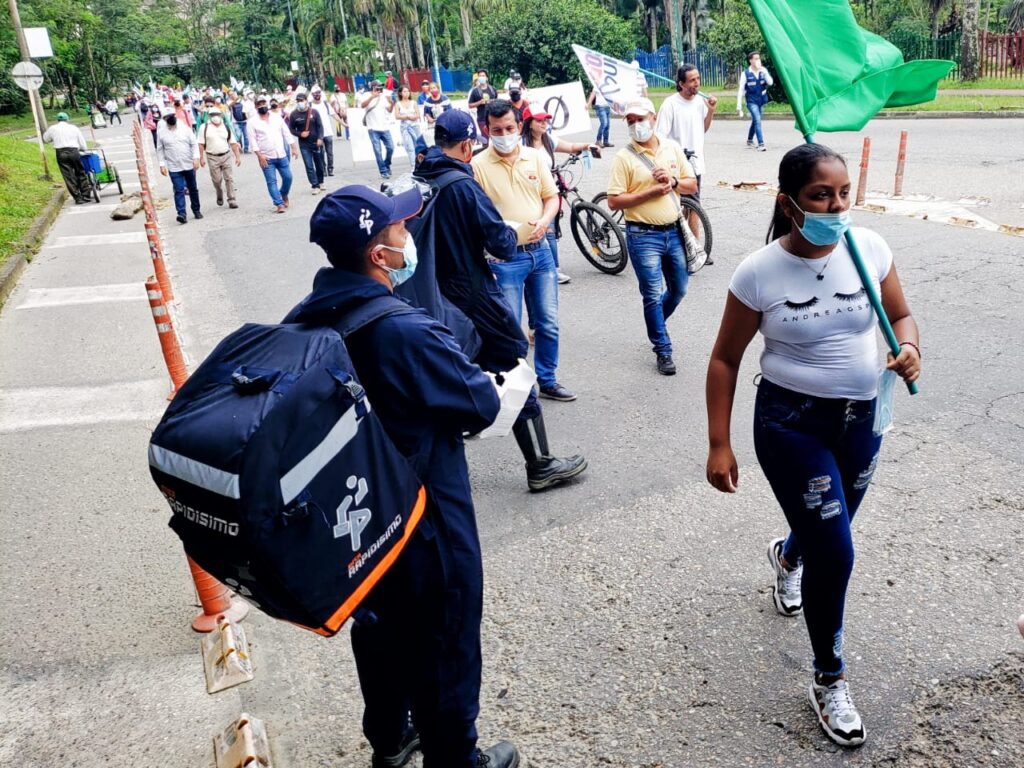Empresa llanera entregó 1.000 tapabocas a manifestantes en Villavicencio 2