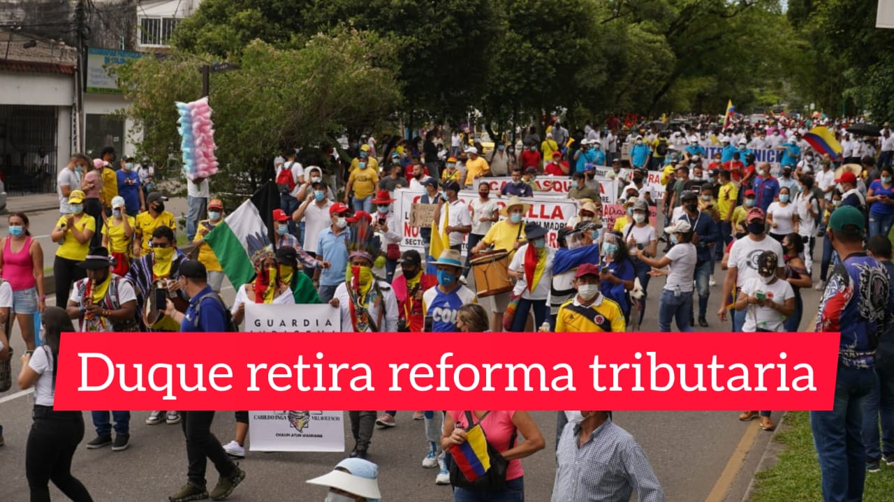 Retirarán la reforma tributaria tras cuatro días de manifestaciones 1