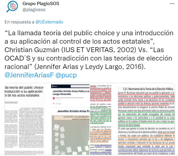 La Externado investiga posible plagio en tesis de Jennifer Arias 2