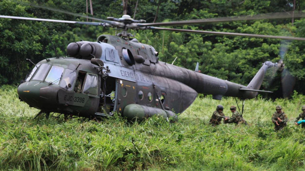 En helicópteros trasladarán excombatientes de La Macarena a El Doncello 1
