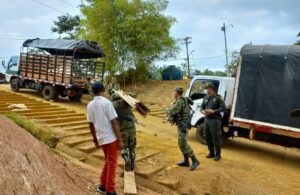 Ejército Nacional incautó madera ilegal en Vaupés 3