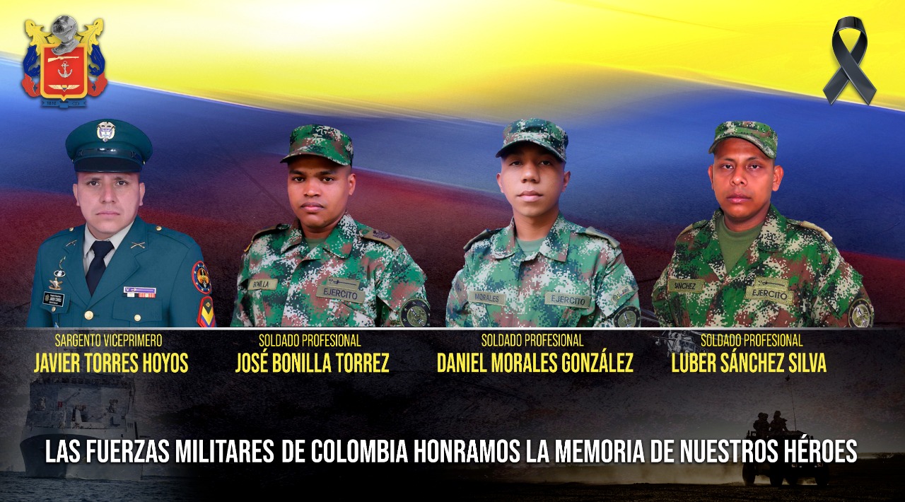 Ataque en Uribe deja cuatro militares muertos 1