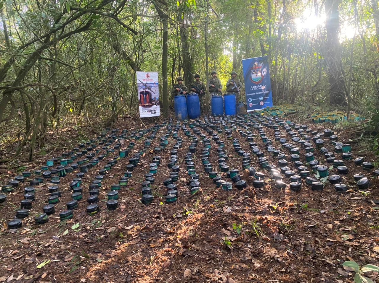 Depósito con más de mil minas antipersonal fue hallado en Puerto Concordia 1