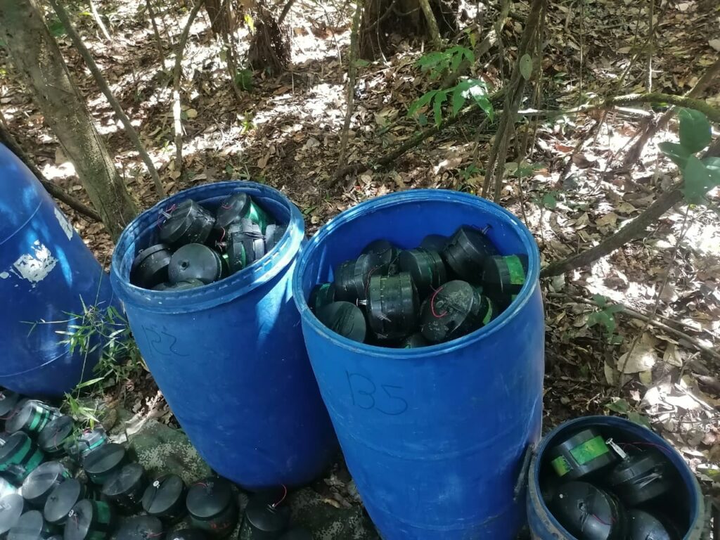 Depósito con más de mil minas antipersonal fue hallado en Puerto Concordia 2