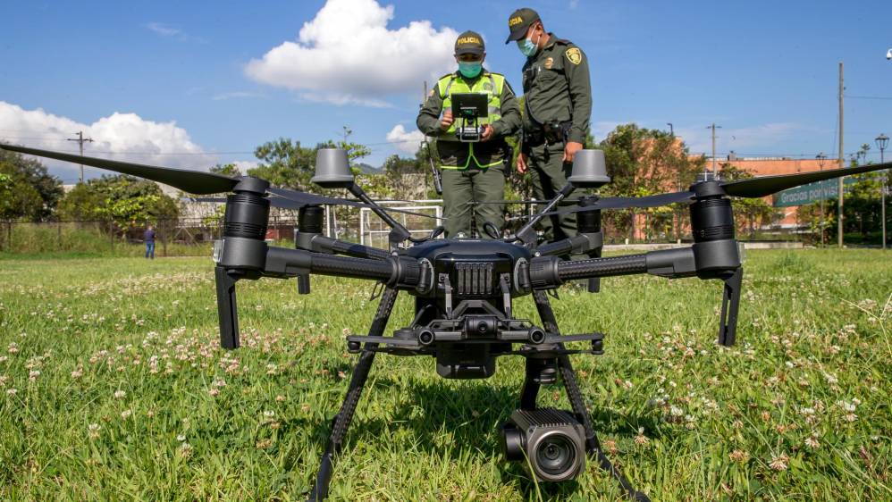 Implementan drones para garantizar la seguridad en Villavicencio 3