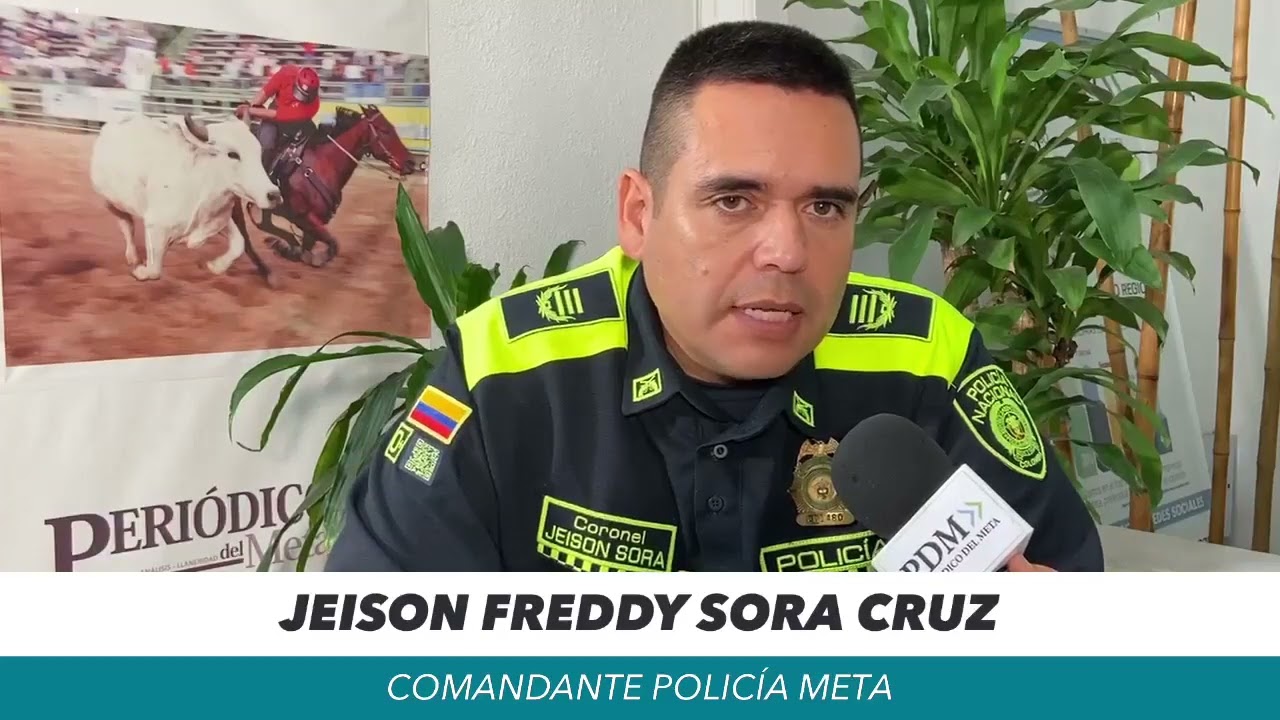 Habla el coronel Jeison Sora, nuevo comandante del Departamento de Policía Meta 2