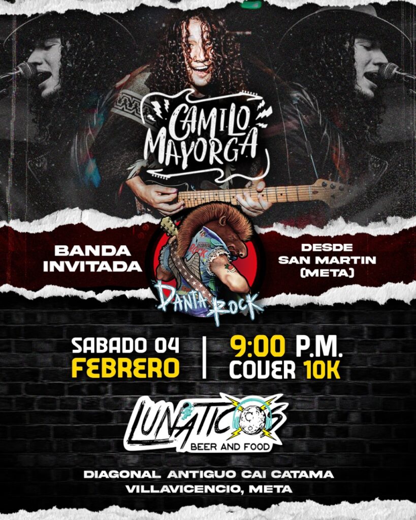 Hoy, ‘Descomunal’ concierto de Rock en Villavicencio, con Camilo Mayorga 2