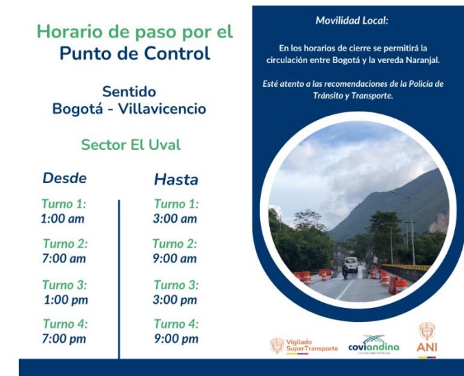 Vía al Llano: estos son los turnos desde este lunes para viajar entre Villavicencio y Bogotá 2