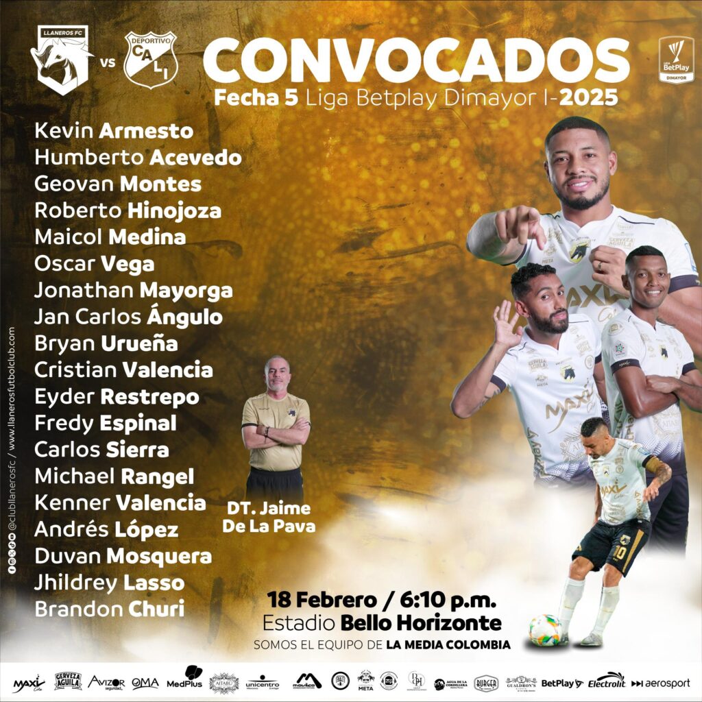 Llaneros F.C. vs Deportivo Cali: de la Pava enfrenta a su antiguo equipo 2 Llaneros F.C. vs Deportivo Cali: de la Pava enfrenta a su antiguo equipo 2