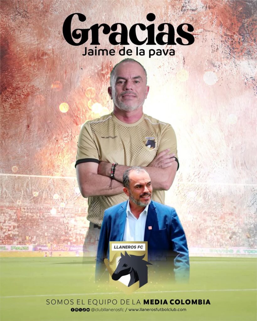 Atención: renunció Jaime de la Pava a Llaneros F.C. y ya tiene nuevo técnico 2 Atención: renunció Jaime de la Pava a Llaneros F.C. y ya tiene nuevo técnico 2