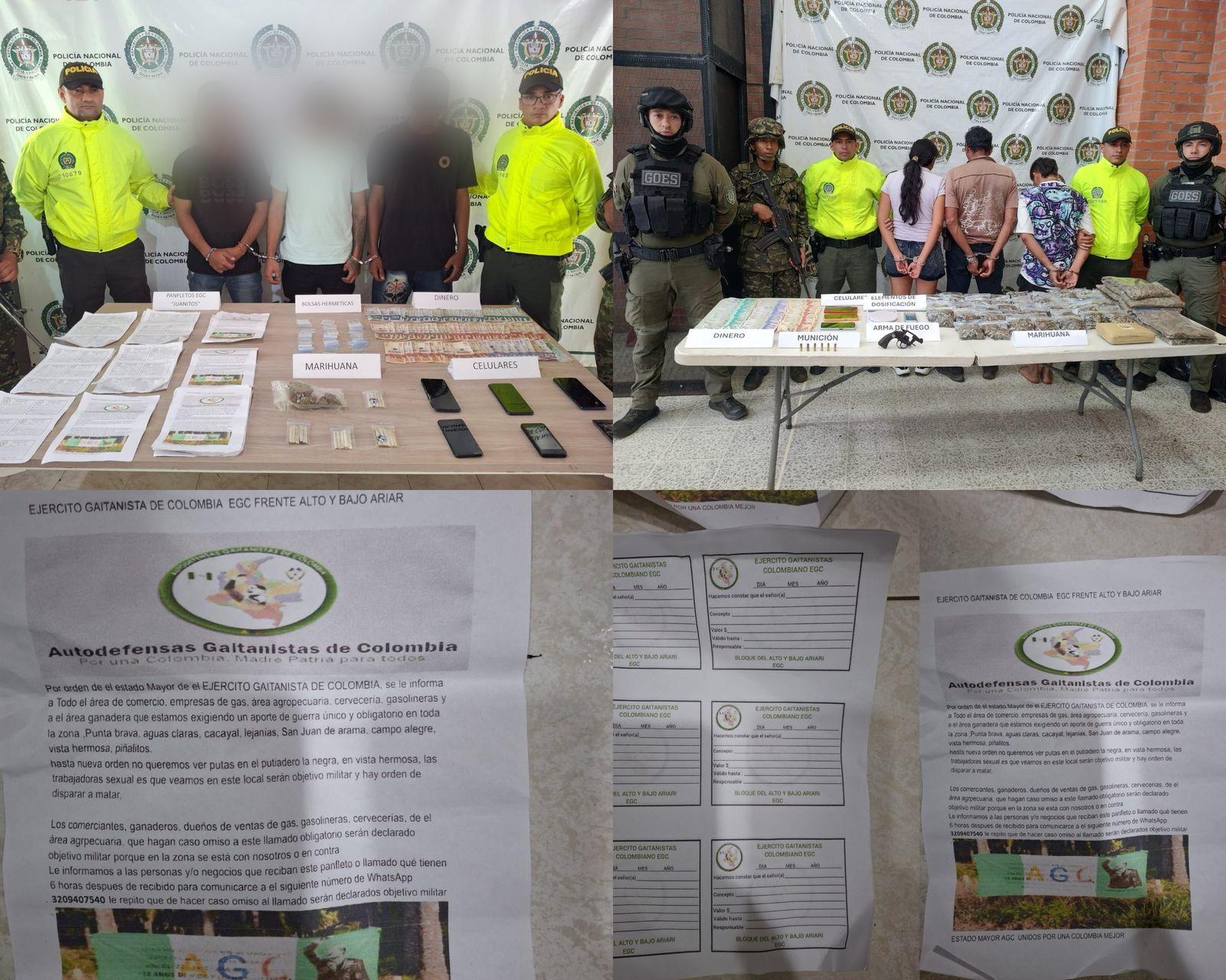 Operativo ‘Cerbero’ deja seis capturados en el Meta por nexos con ‘Los Juanitos’ 1