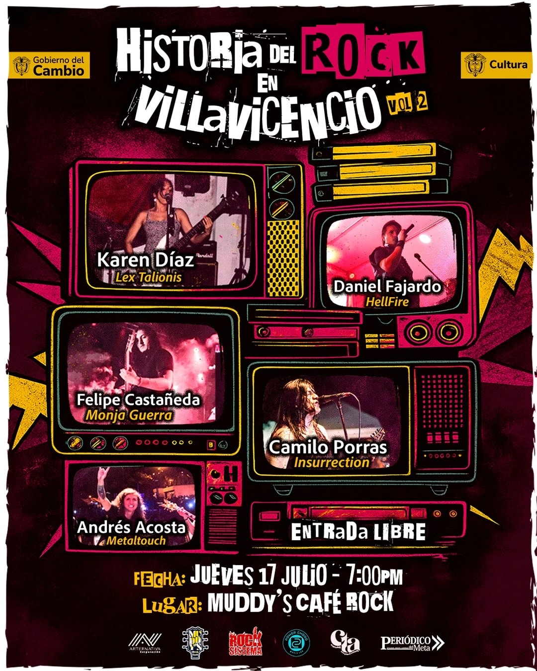 La historia del rock en Villavicencio se contará en un conversatorio gratuito este 17 de julio 2