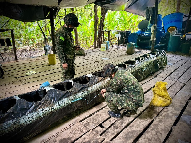 Ejército Nacional desmanteló megalaboratorio de clorhidrato de cocaína en el Meta 1