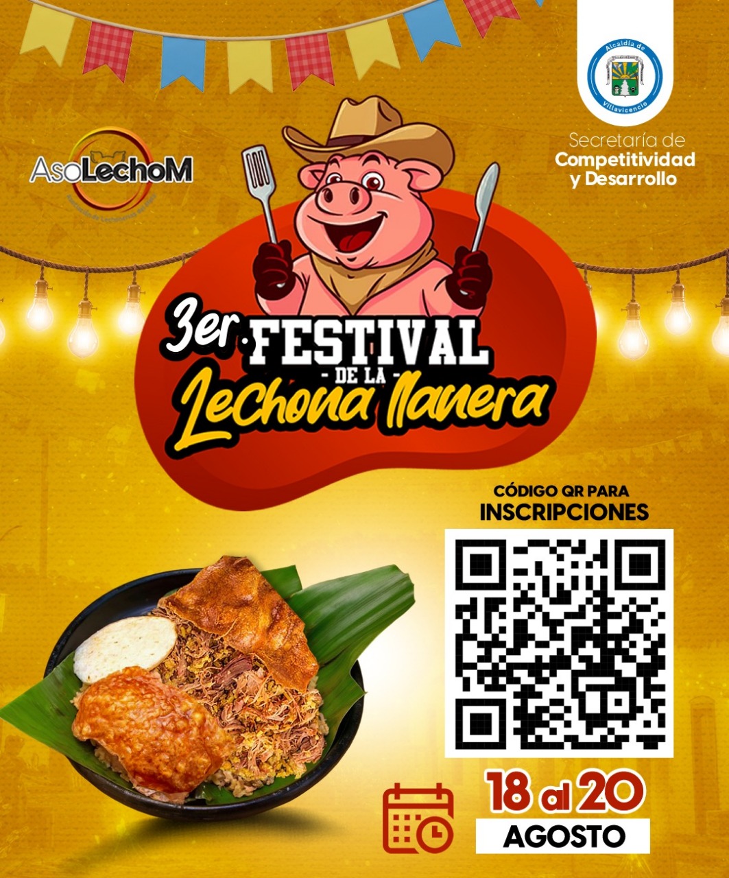 Inscripciones abiertas hasta el 20 de agosto para el Festival de la Lechona Llanera 2