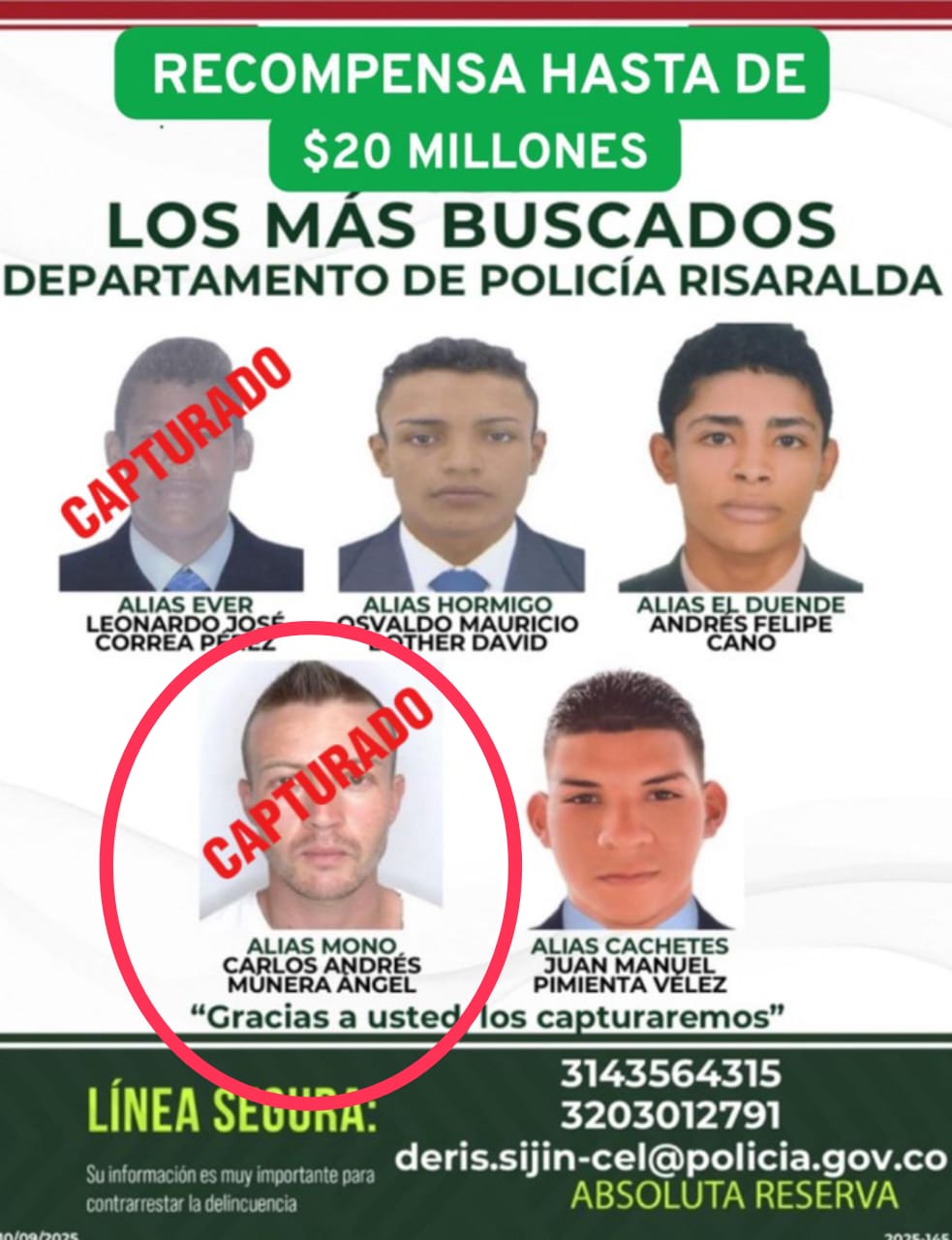 Alias ‘Mono’, presunto integrante del Clan del Golfo, fue detenido en el Meta. 2 Alias ‘Mono’, presunto integrante del Clan del Golfo, fue detenido en el Meta. 2