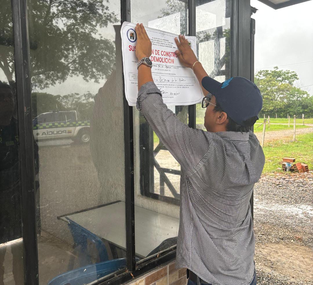 Alcaldía suspende obras sin licencia en el sector rural de Villavicencio
