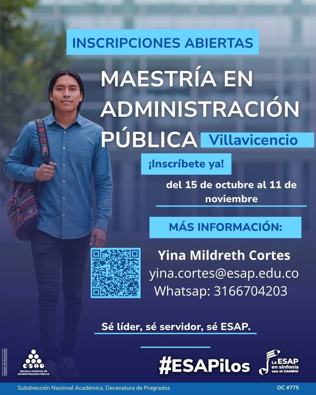 ESAP abre inscripciones para pregrado y posgrados en el Meta con beneficios y becas 4 ESAP abre inscripciones para pregrado y posgrados en el Meta con beneficios y becas 4