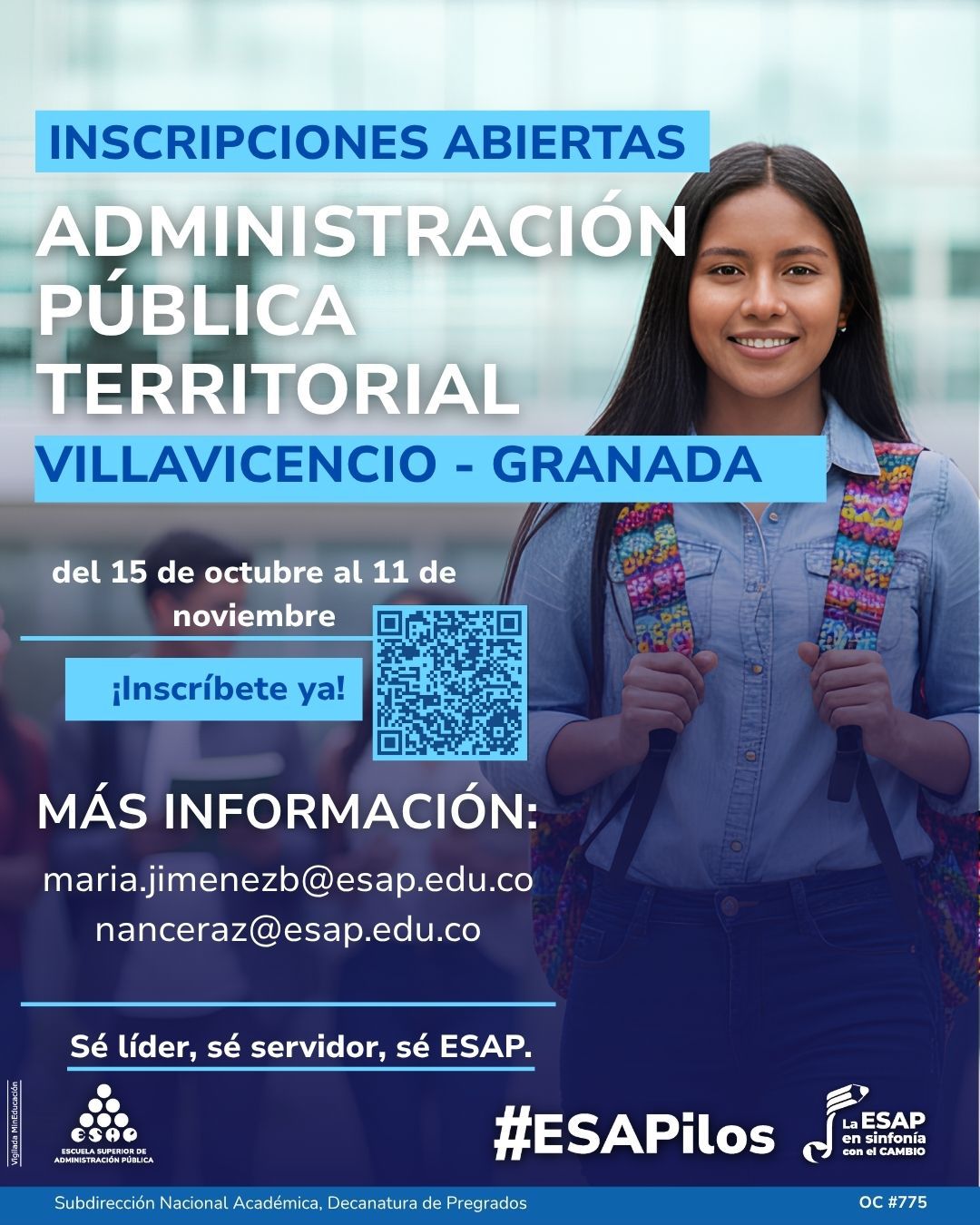 ESAP abre inscripciones para pregrado y posgrados en el Meta con beneficios y becas 2 ESAP abre inscripciones para pregrado y posgrados en el Meta con beneficios y becas 2