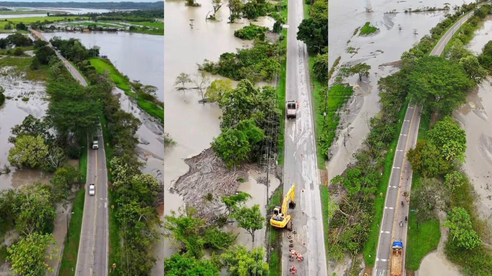El río que ‘rebosa’ la conexión Puerto López - Puerto Gaitán 1