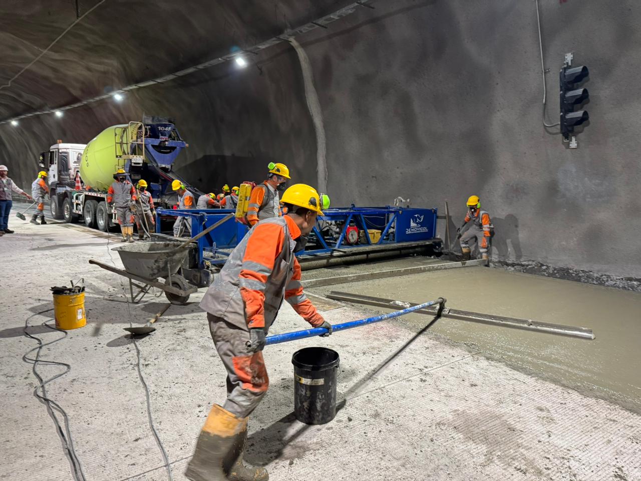 Avanzan las reparaciones en el túnel de Quebradablanca 2