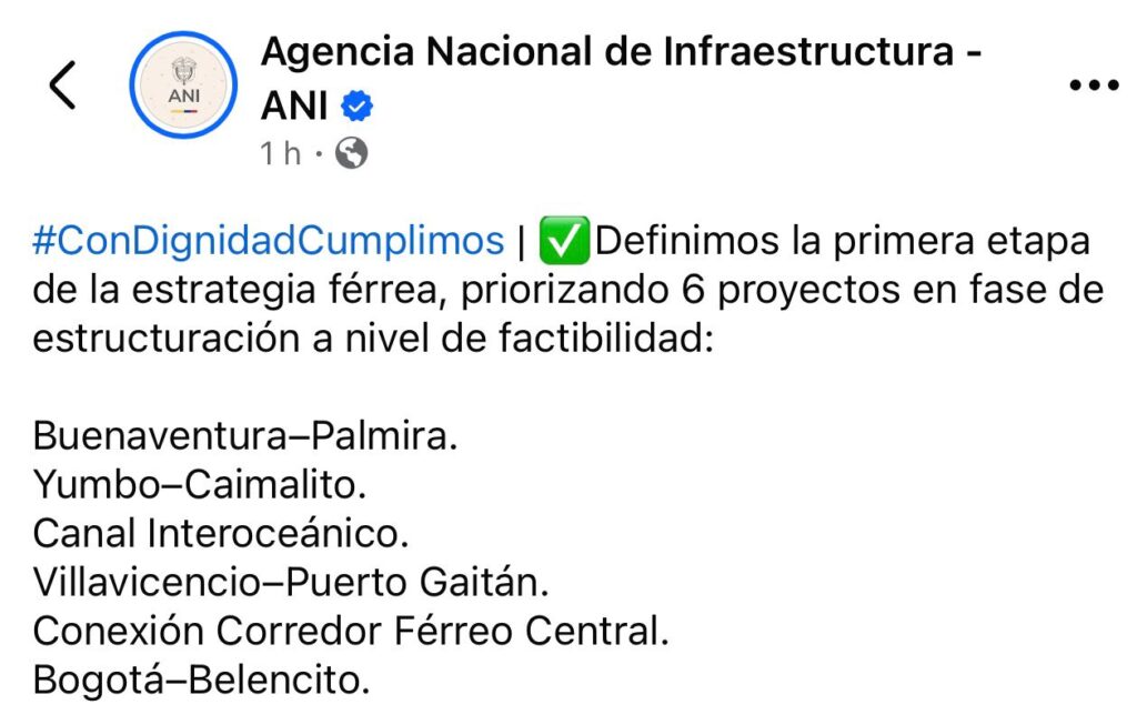 Avanza estructuración del proyecto férreo Villavicencio–Puerto Gaitán  2