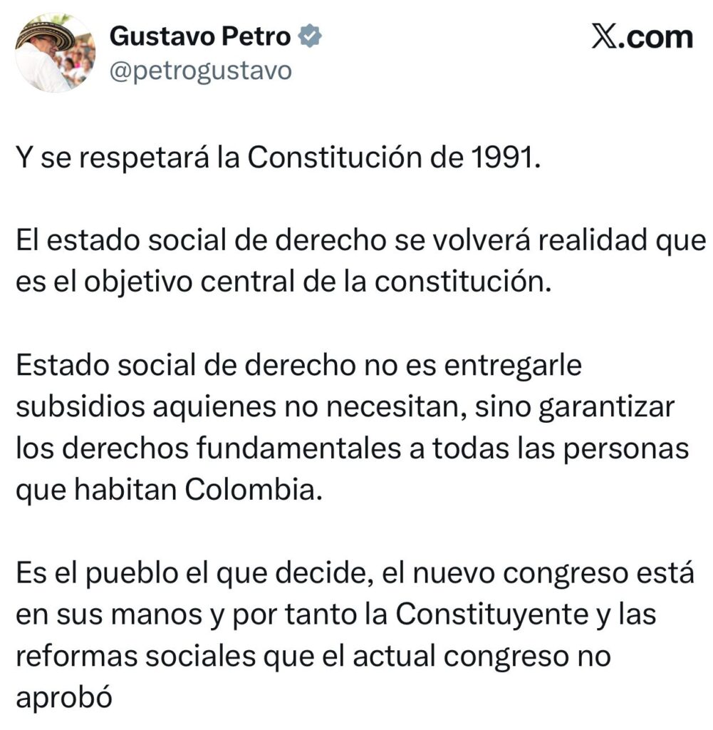 Inscrito ante la Registraduría comité promotor de una Asamblea Constituyente 2