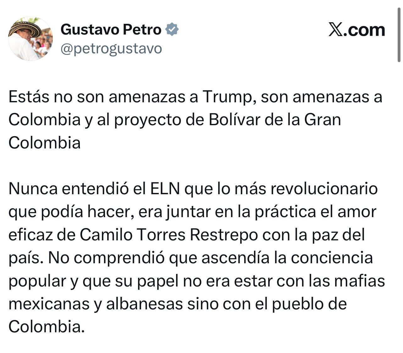 Petro rechaza paro armado del Eln y ordena ofensiva militar 2