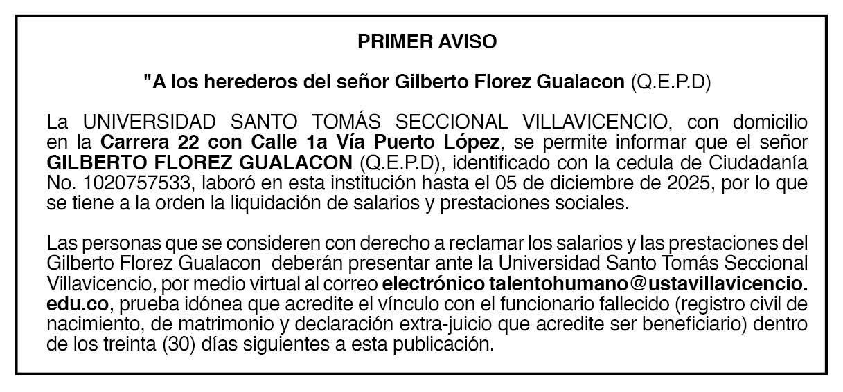 Universidad Santo Tomas sede Villavicencio - Gilberto Florez Gualacon (Q.E.P.D) 1