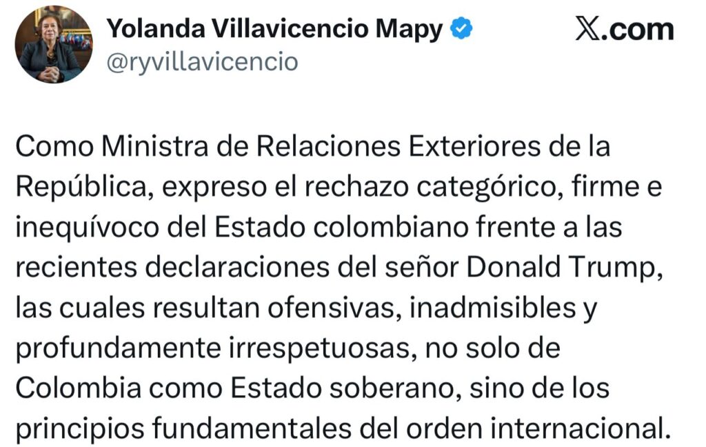 Escala la tensión diplomática tras declaraciones de Trump sobre Colombia 2