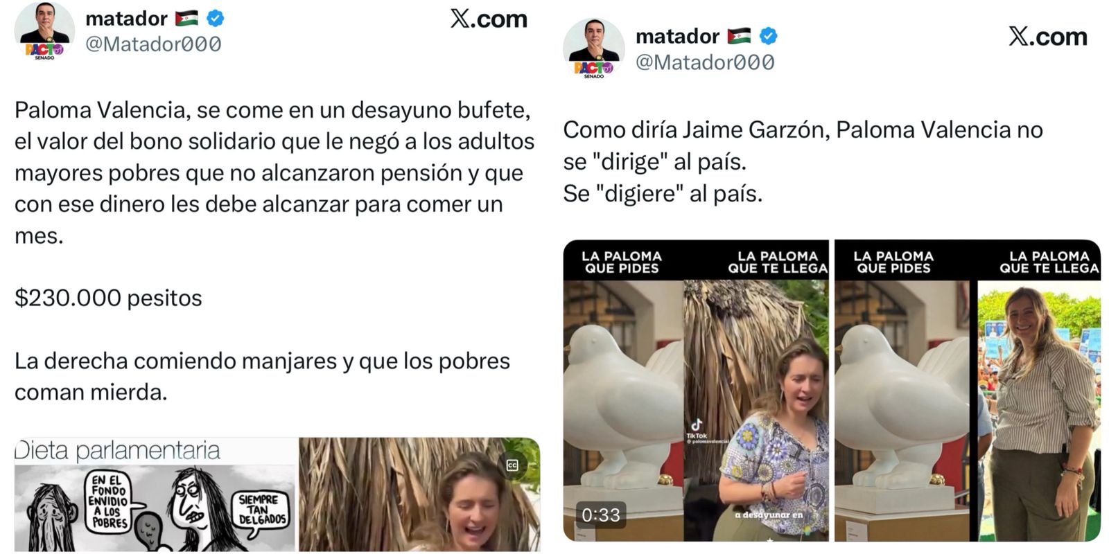 Polémicos trinos de ‘Matador’ contra Paloma Valencia encienden el debate sobre violencia de género 3