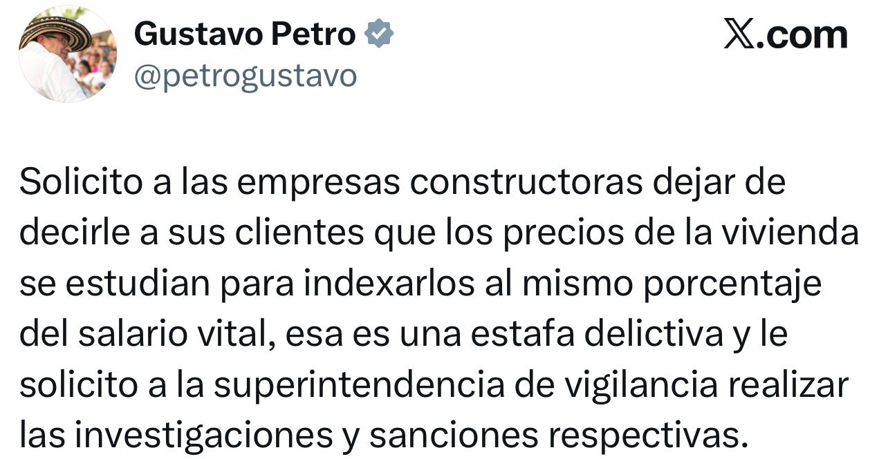 Choque entre el Petro y constructoras por precios de la vivienda en Colombia 2