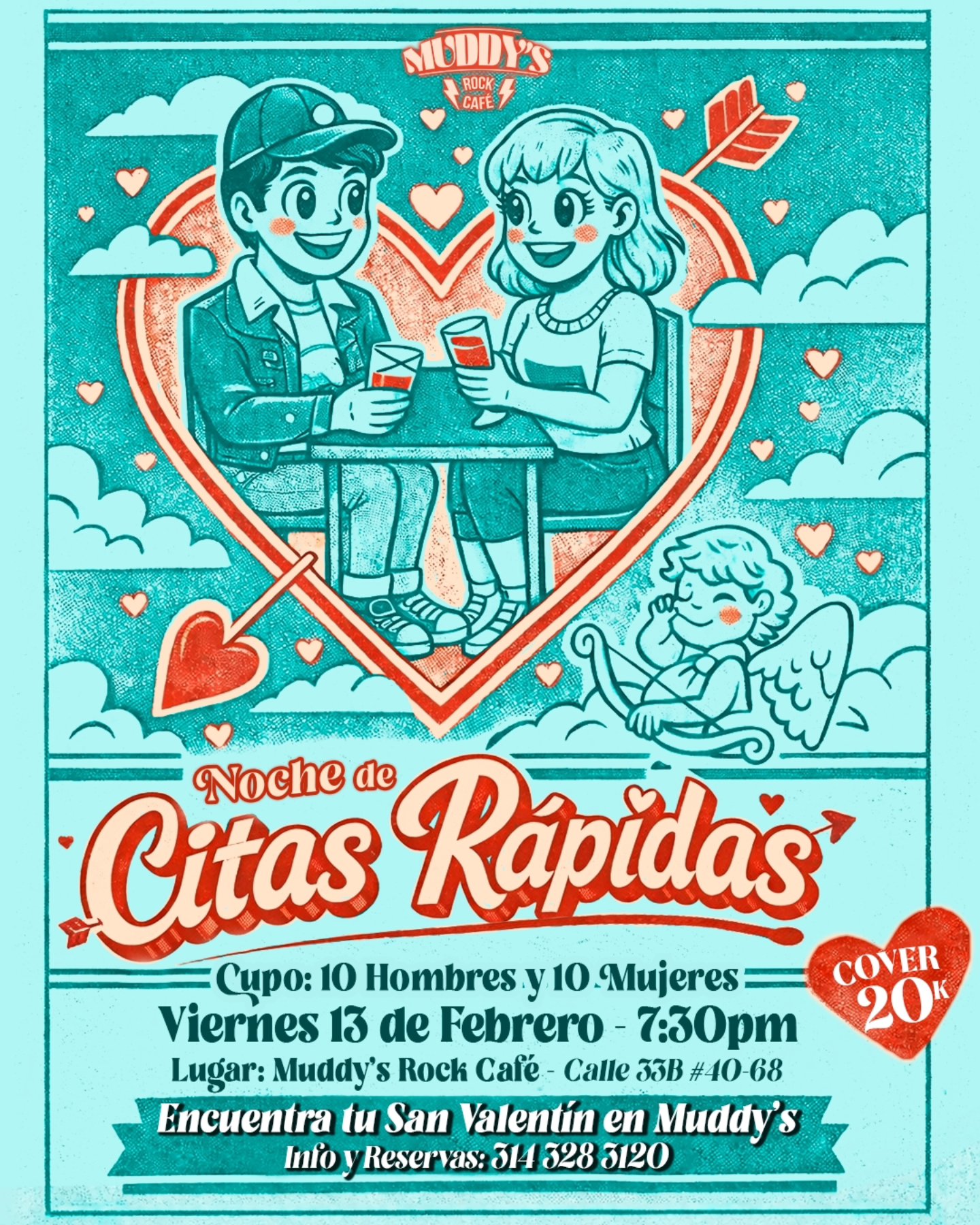 Evento de 'citas rápidas' llega a Villavicencio para celebrar San Valentín 2