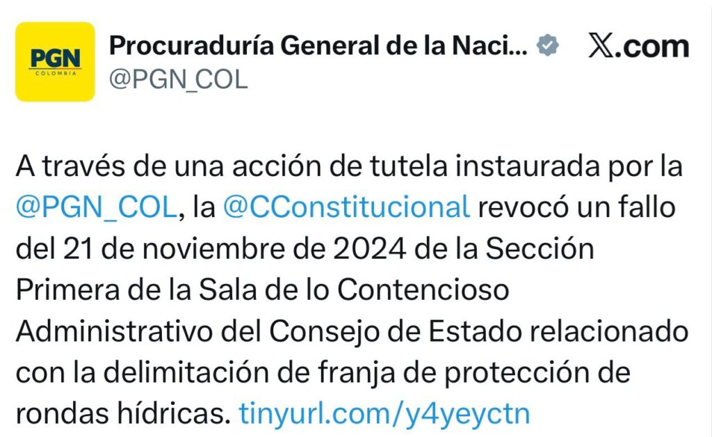 Corte Constitucional fija reglas sobre rondas hídricas y ordenamiento territorial en Colombia 2