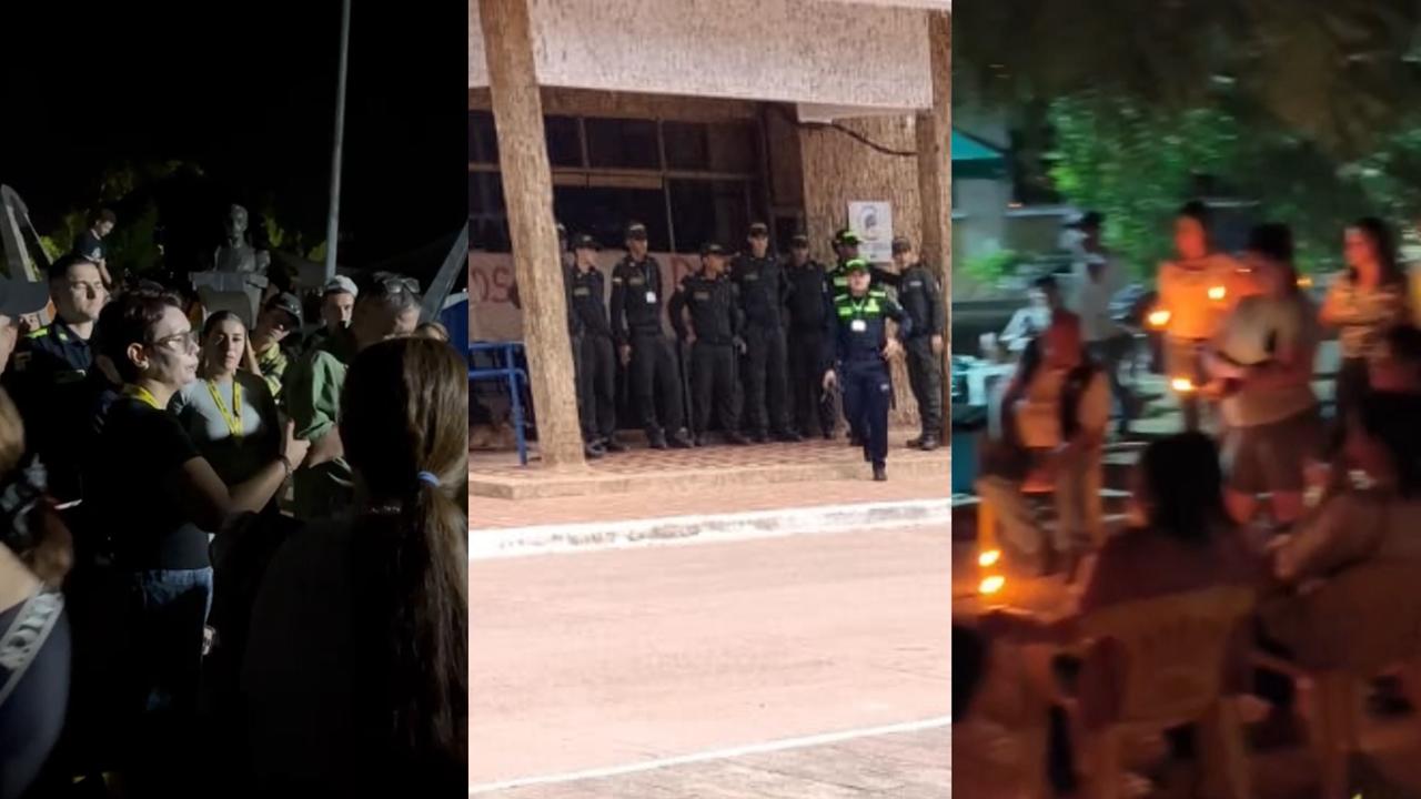 Continúan protestas en Puerto Carreño por crisis energética a la espera de visita del ministro de Minas 1