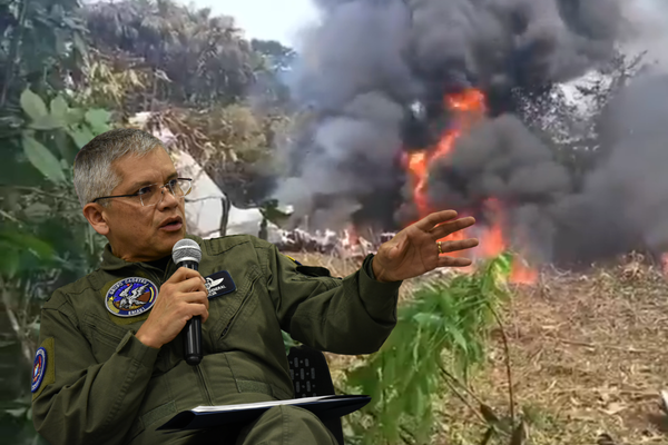 General Carlos Silva entregó primer balance del accidente del avión Hércules en Putumayo