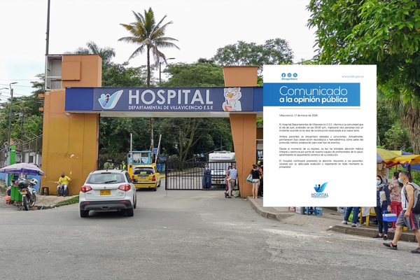 Hospital de Villavicencio reporta dos heridos tras incidente en obra de la nueva torre