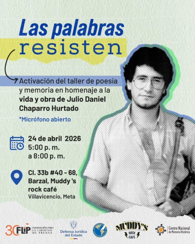 Villavicencio abre espacio de memoria y poesía en honor a Julio Daniel Chaparro Hurtado 2