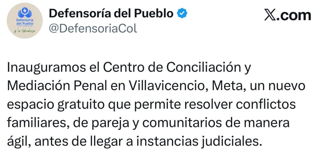 Villavicencio: Abren Centro de Conciliación para atender conflictos familiares y comunitarios 2 Villavicencio: Abren Centro de Conciliación para atender conflictos familiares y comunitarios 2